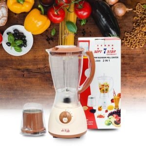 7 STAR- Mixeur 2 bols 1.5L - Puissance 500W - Non cassable - Neuf 6 Mois Garantie