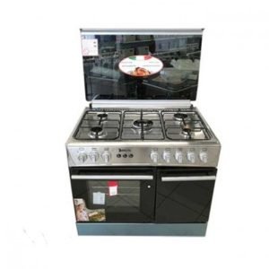 DELTA - Cuisinière 5 Foyers - Inox - Dimensions 60x90cm - Neuf 6Mois Garante