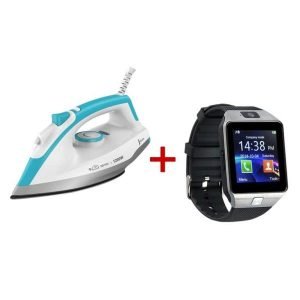 SYNIX 1200W Fer à repasser avec Spray à eau - Montre connectée offerte - 12 Mois Garantie
