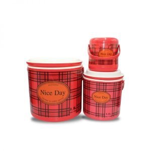 Thermos Nice Days Isotherme - 3 Pièces - Rouge ou bleue- Etat Neuf