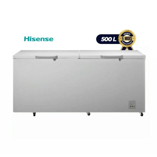 Congélateur coffre Hisense - FC-729- 500 litres - Gris - 6 Mois