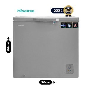 Congelateur Coffre - Hisense - FC 330DD4SA - 200L - Gris - 6 Mois