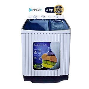 Machine À Laver Semi - Automatique INNOVA - I-8HC – 8KG - Blanc - 06 mois