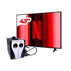 Smart Tv Hisense 43A4GS - 43 pouces - Full HD - Noir - Garantie 6 mois + Régulateur De Tension AB -1000VA - Innova